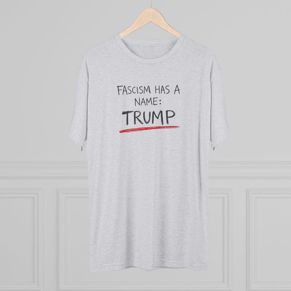 Political Statement Tee — "Fascism Has a Name: TRUMP" Graphic Shirt